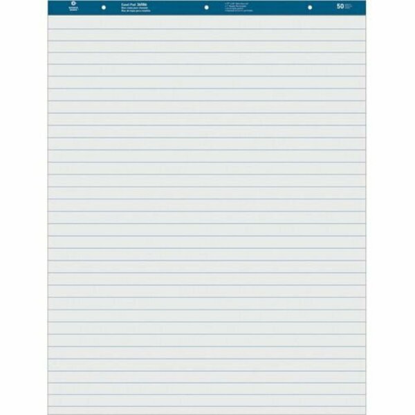 Business Source Easel Pad, Ruled, 50 Sheets, 27inx34in, White, 4PK BSN36586